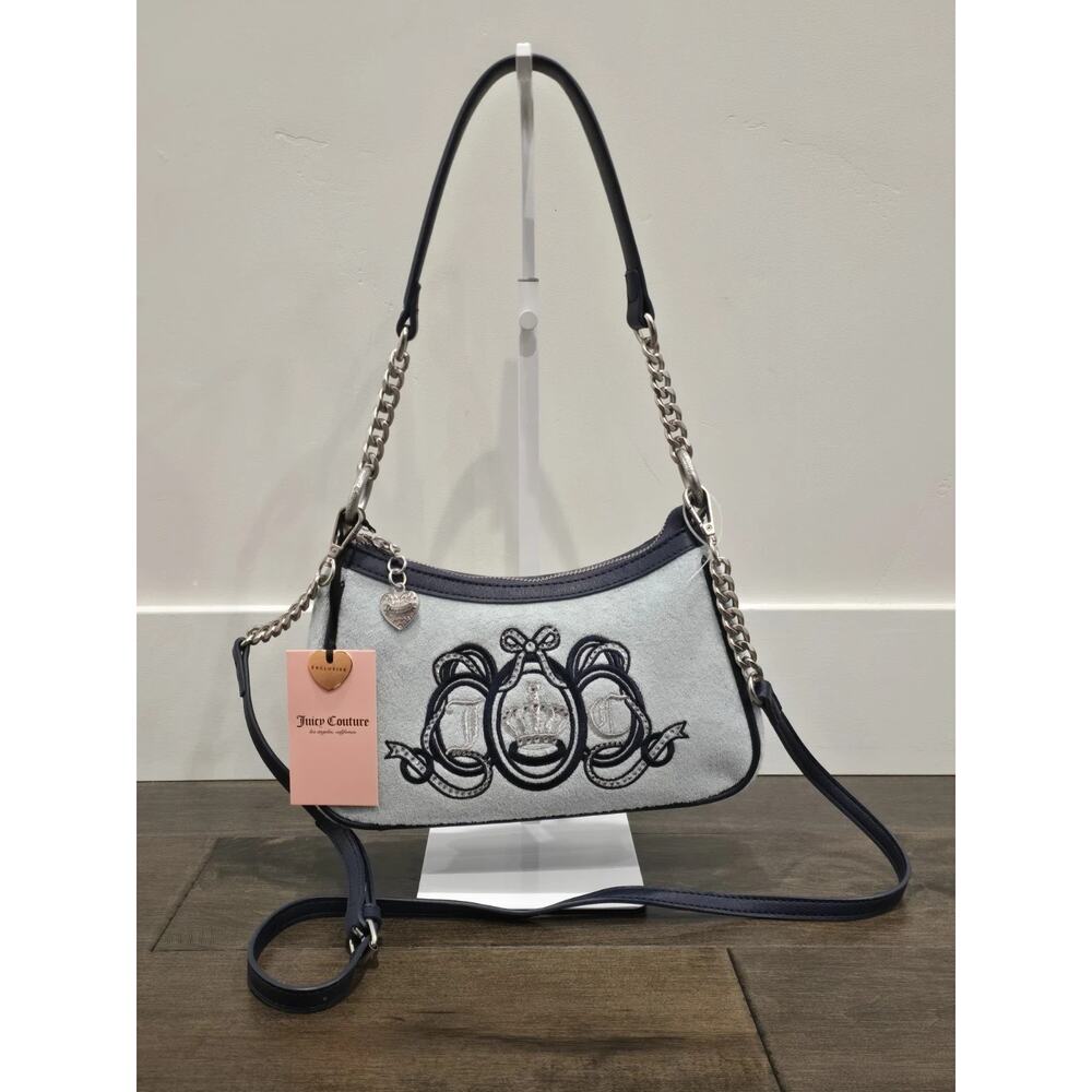 NWT Juicy Couture Pastel Turquoise Juicy Lovers Club Shoulder‎ Bag - Picture 2 of 8